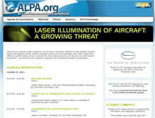 Tablet Screenshot of laserconference.alpa.org